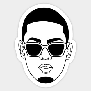 Myke Towers Face Sticker